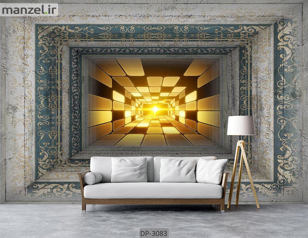 کاغذ دیواری سه بعدی عمق دار تونل DP-3083
