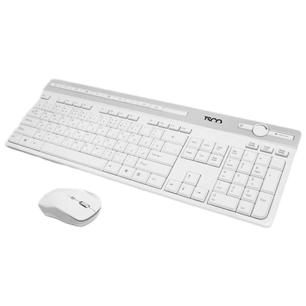 کیبورد و موس بیسیم تسکو مدل TKM 7106W سفید