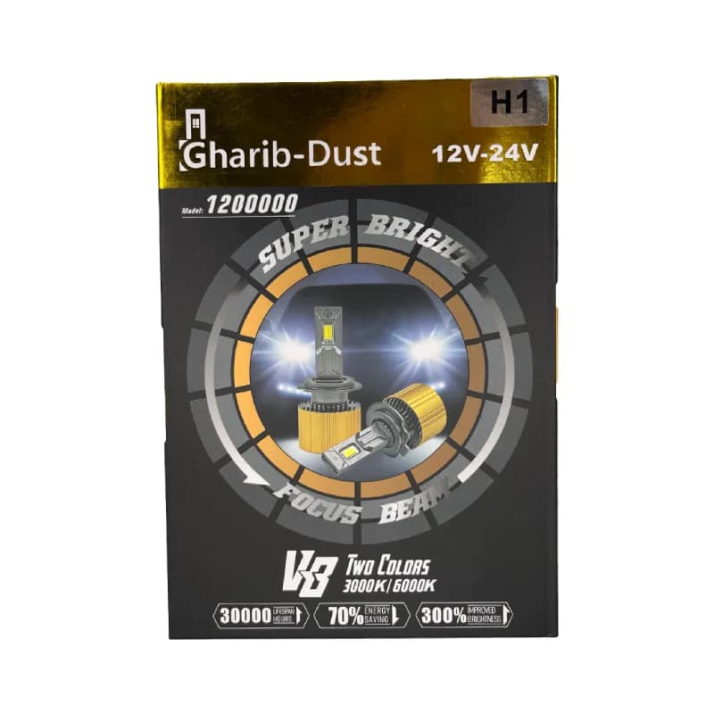 هدلایت سه رنگ GHARIB مدلV8 پایه H1 — تصویر ۲