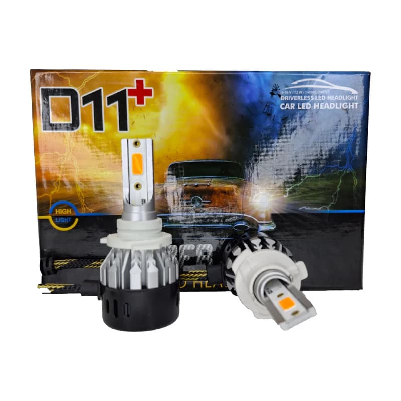 هدلایت HIGH LIGHT مدل D11 نارنجی پایه 9005
