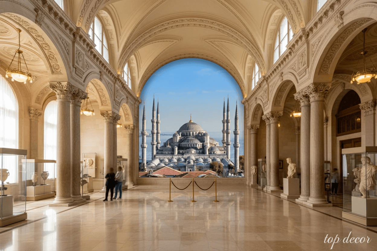 پوستر دیواری معماری جهان | مسجد سلطان احمد (مسجد آبی) استانبول — تصویر ۲
