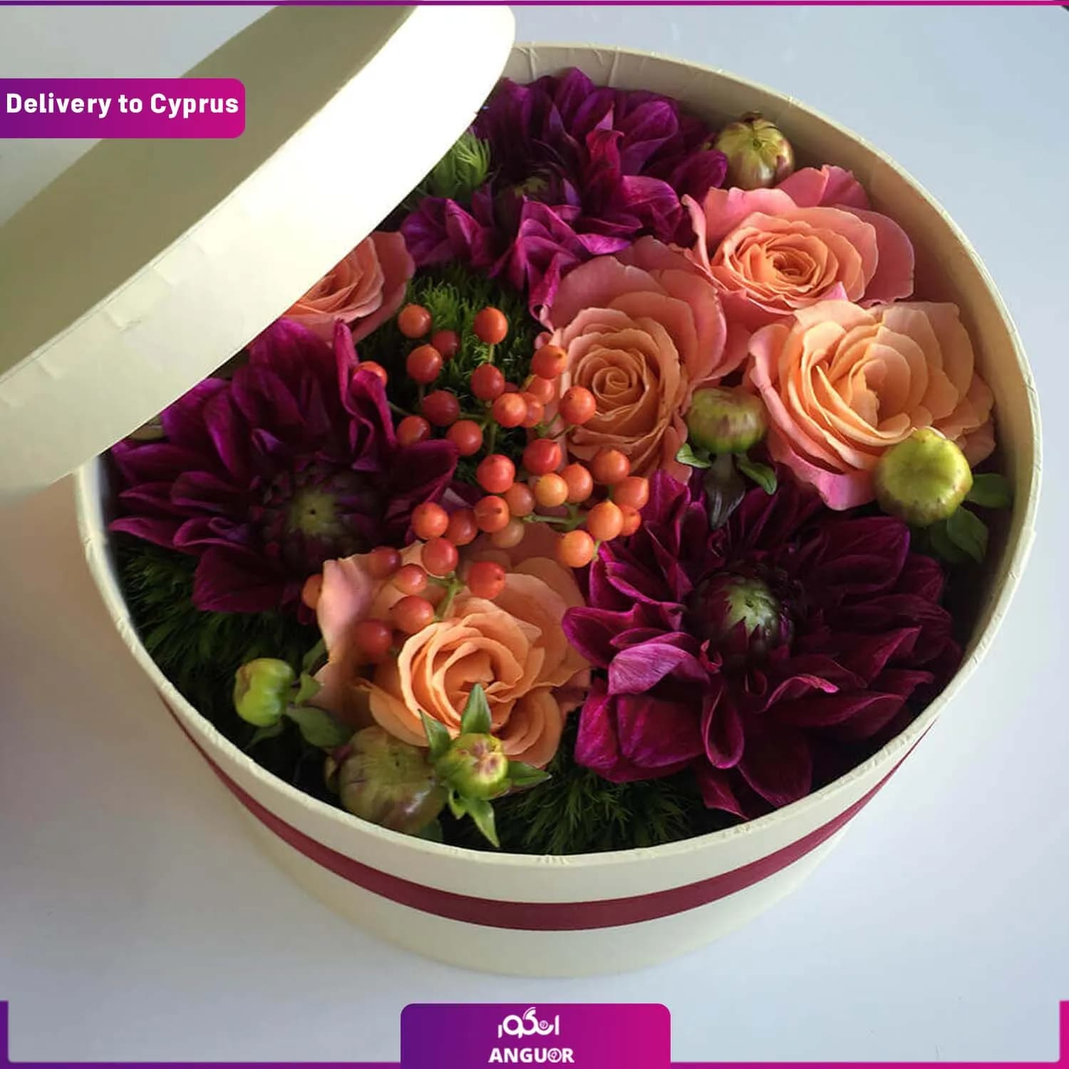 باکس گل راز (ارسال گل به قبرس)