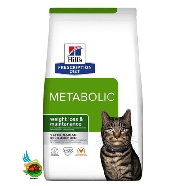 غذای خشک گربه متابولیک هیلز با طعم مرغ Hill’s metabolic with chicken وزن ۱.۵ کیلو گرم
