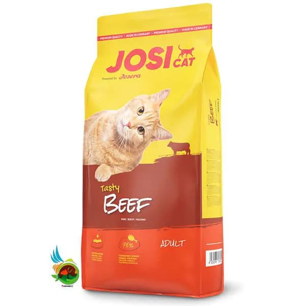 غذای خشک گربه بالغ جوسی کت جوسرا طعم گوشت josicat tasty beef وزن ۱۰ کیلوگرم
