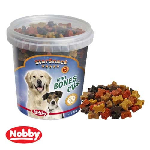 تشویقی سطلی سگ نوبی آلمان Mini Bones Mix وزن 500 گرم