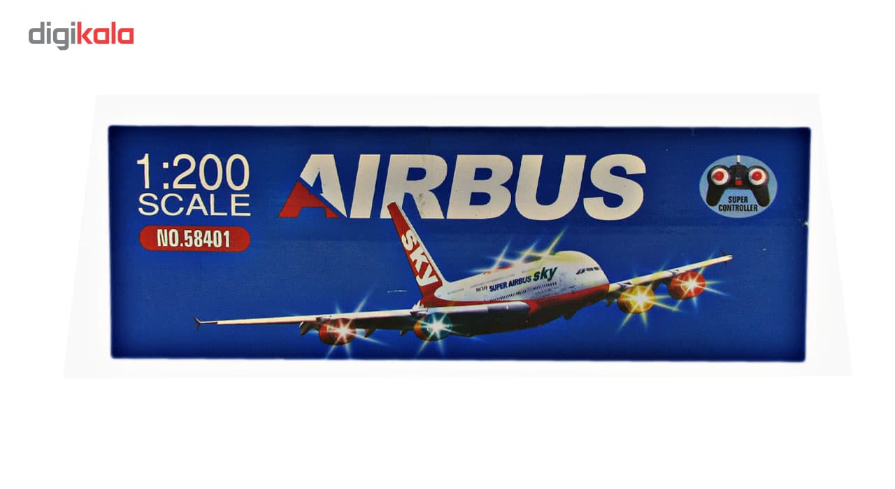 هواپیما کنترلی شارژی مدل Airbus 58401 — تصویر ۴