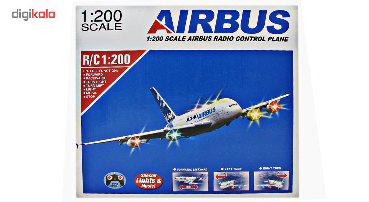 هواپیما کنترلی شارژی مدل Airbus 58401 — تصویر ۳