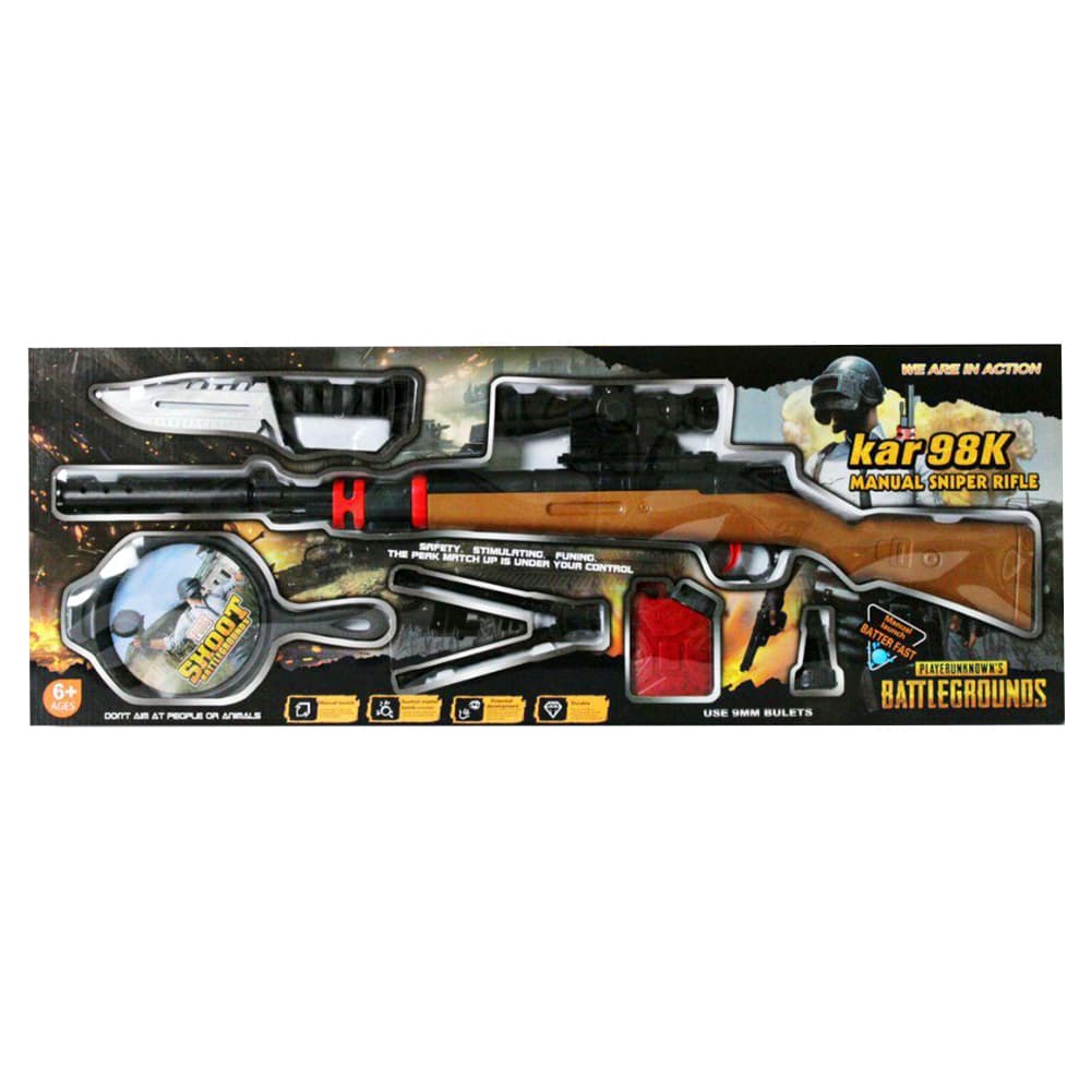 تفنگ بازی طرح اسنایپر مدل KAR98K کد 600 — تصویر ۳