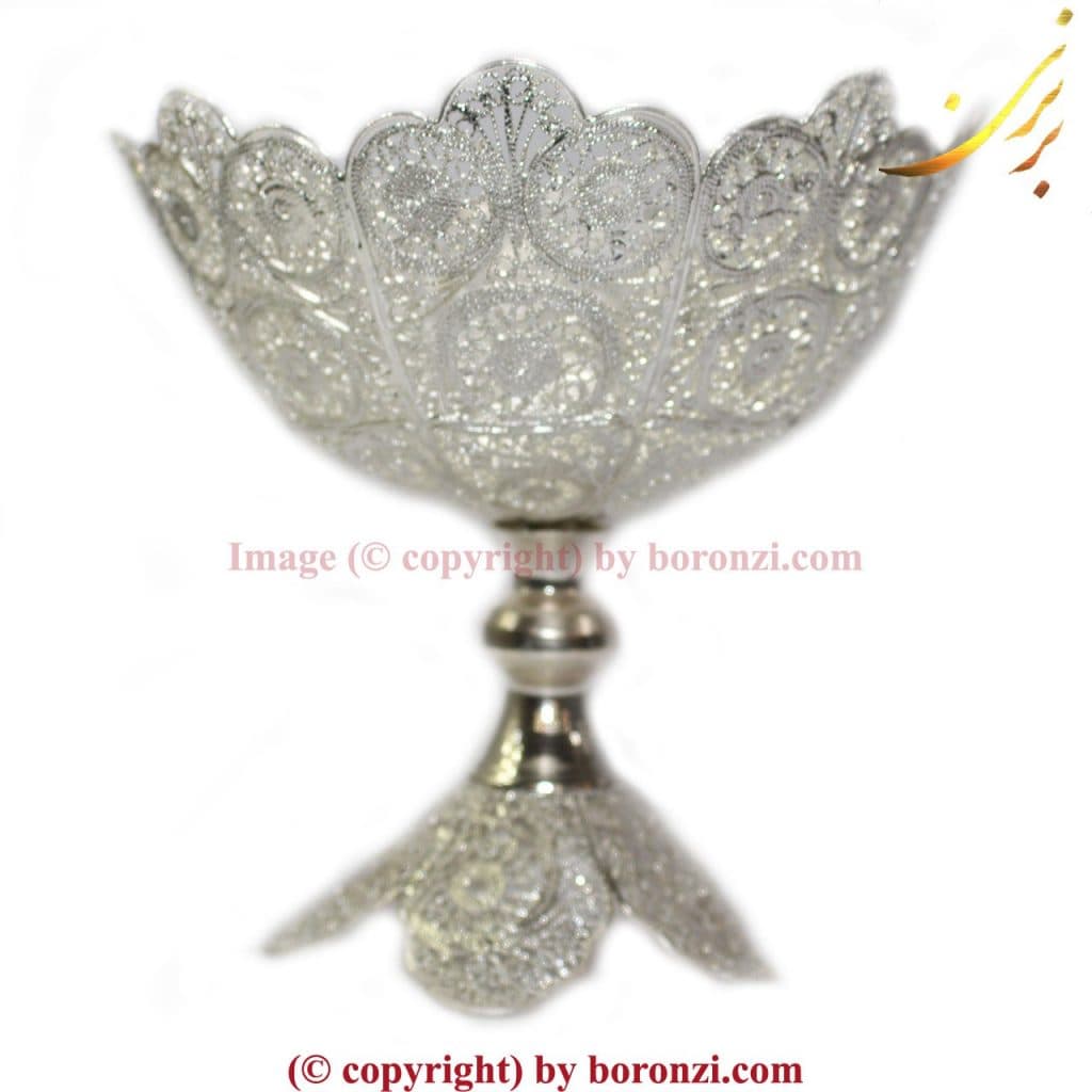 شکلات خوری ملیله نقره