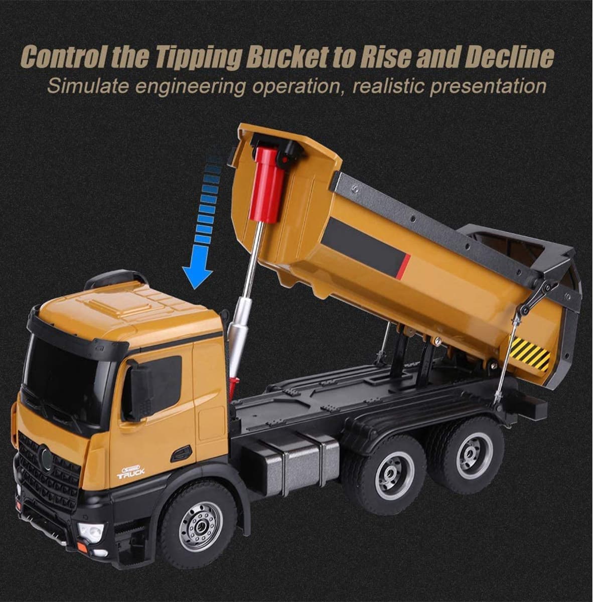 ماشین بازی کنترلی هوینا مدل Truck کد 1573 — تصویر ۵