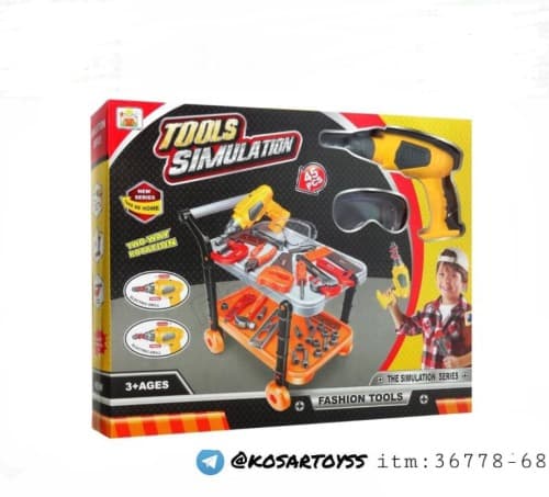 ست اسباب بازی ابزار نجاری مدل Fashion tools کد 36778-68 — تصویر ۵