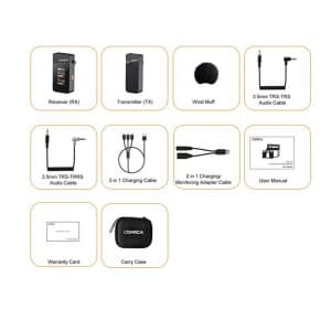 میکروفون یقه ای بی سیم کامیکا مدل Vimo C1 — تصویر ۸