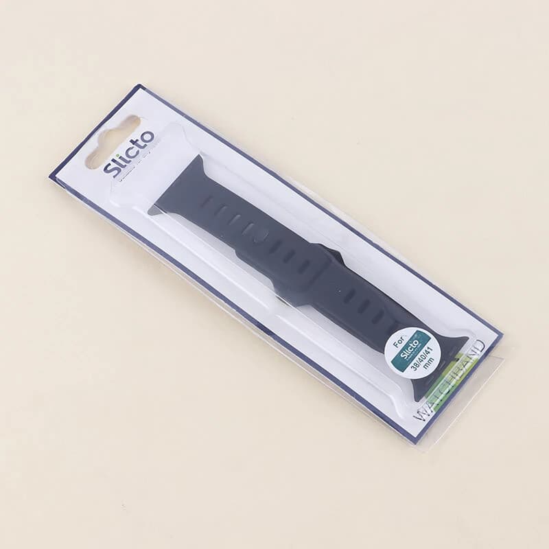بند اپل واچ سیلیکونی پافری ساده Slicto سایز 38/40/41 میلی متری — تصویر ۲