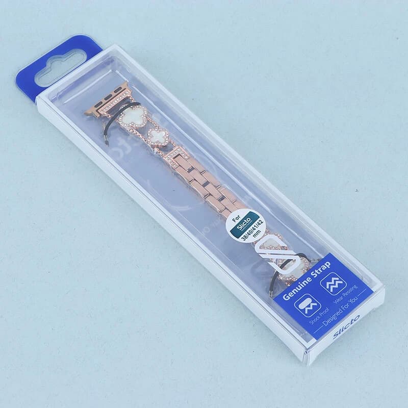 بند اپل واچ Slicto سایز 38/40/41/42 میلی متری طرح دیاموند ون کلیف کد 2 — تصویر ۲
