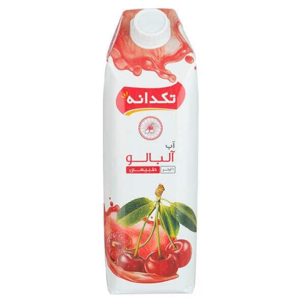 آب آلبالو 1 لیتری تکدانه در کارتن 12 عددی