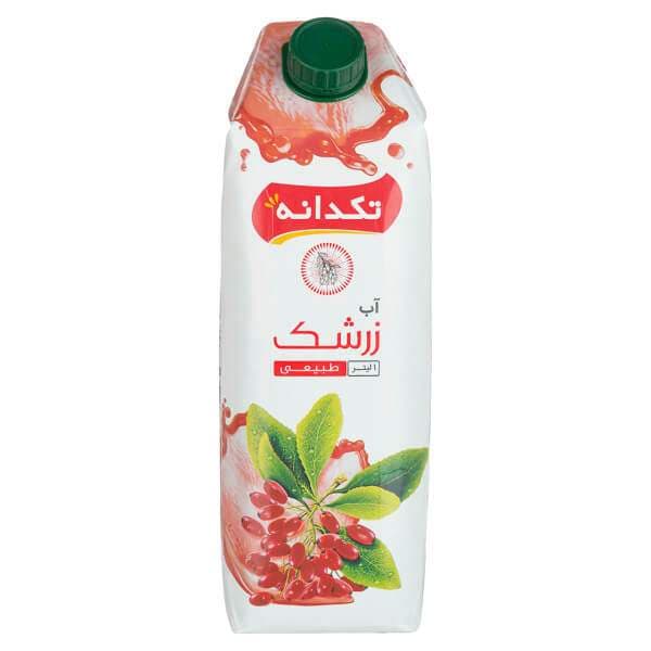 آب زرشک 1 لیتری تکدانه در کارتن 12 عددی