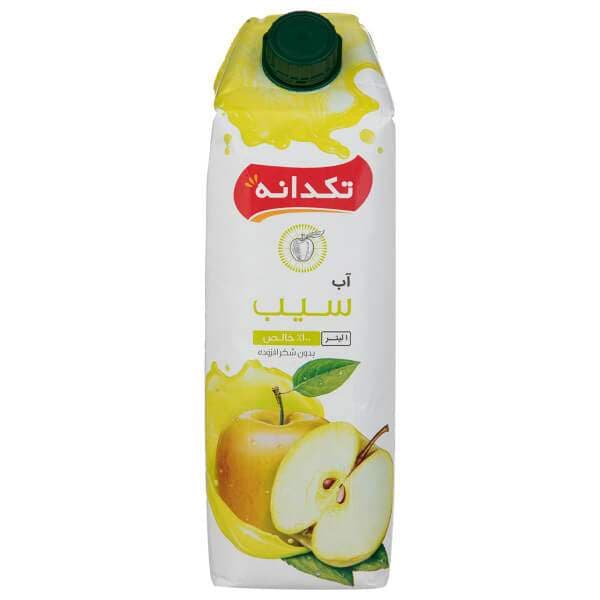 آب سیب 1 لیتری تکدانه در کارتن 12 عددی