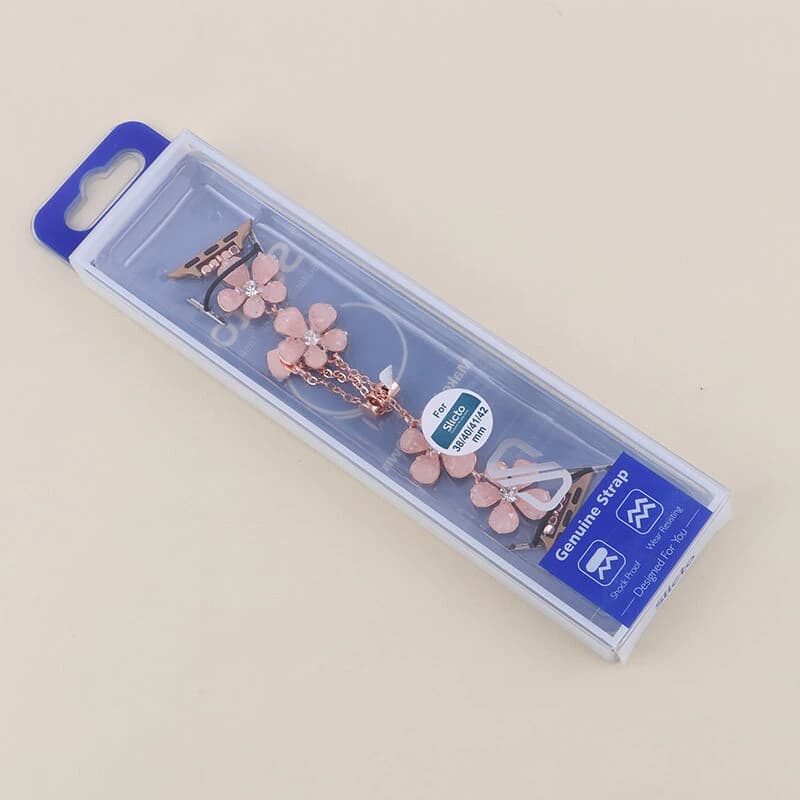 بند اپل واچ Slicto سایز 38/40/41/42 میلی متری طرح ساکورا شکوفه گیلاس — تصویر ۲