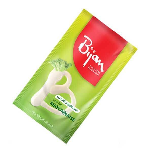 سس مایونز کم چرب یک نفره بیژن کارتن 250 عددی