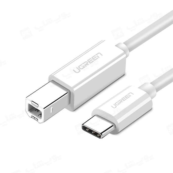 کابل تبدیل پرینتر تایپ C به USB-B یوگرین مدل US241 به طول 1.5 متر