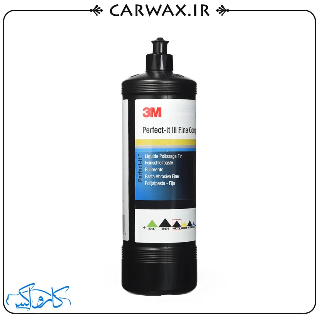 پولیش نیمه زبر (متوسط) یک لیتری تری ام 3M Fine Compound Polish 9375 1L