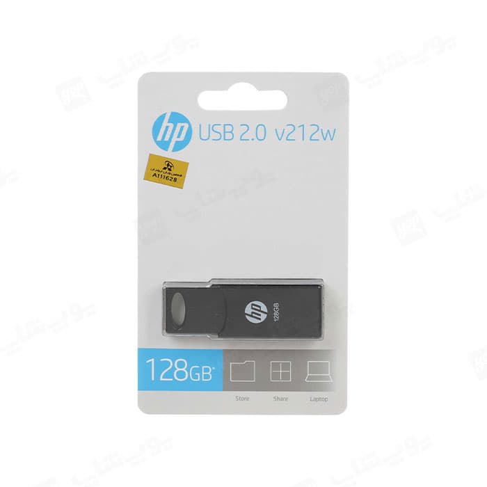 فلش مموری اچ پی مدل v212w USB2.0 با ظرفیت 128 گیگابایت — تصویر ۲