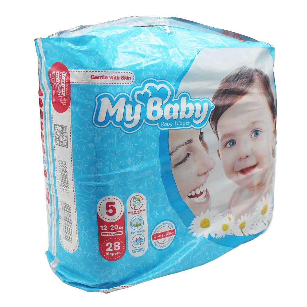 پوشک شماره 5 مای بیبی ( 28 عددی )