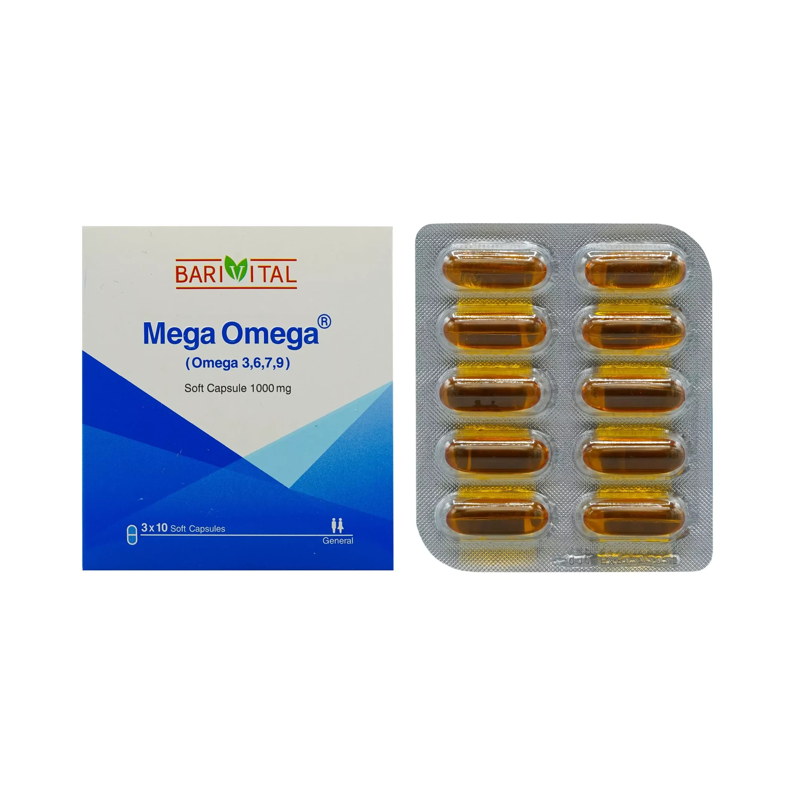 سافت ژل مگا امگا باریویتال/MEGA OMEGA