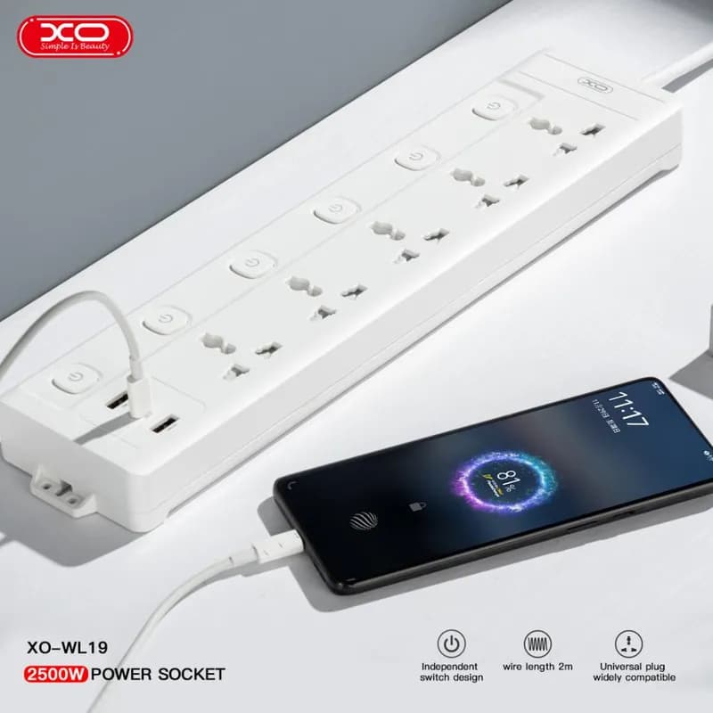 چند راهی برق ایکس او مدل XO WL19 (EU) — تصویر ۳