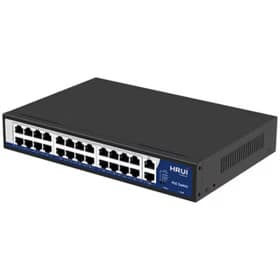 سوئیچ 24 پورت 10100Mbps PoE و 2 پورت Uplink اچ ار یو ای HRUI HR902-AF-242G-300 — تصویر ۲