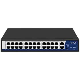 سوئیچ 24 پورت 10100Mbps PoE و 2 پورت Uplink اچ ار یو ای HRUI HR902-AF-242G-300