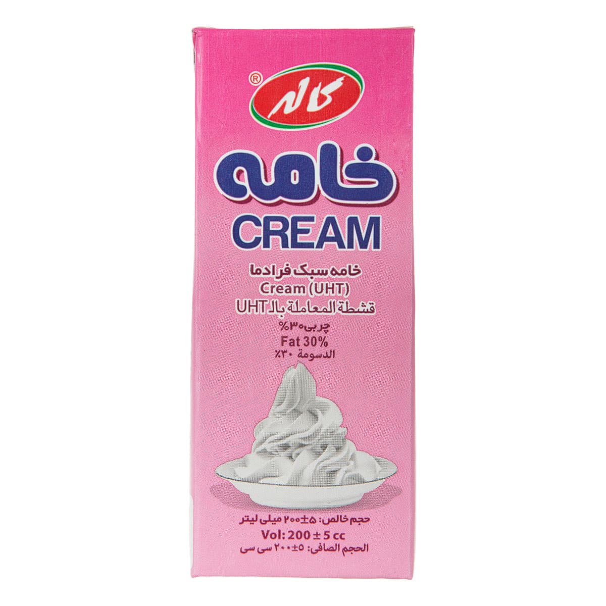 خامه ۳۰% چربی کاله ۲۰۰ میل