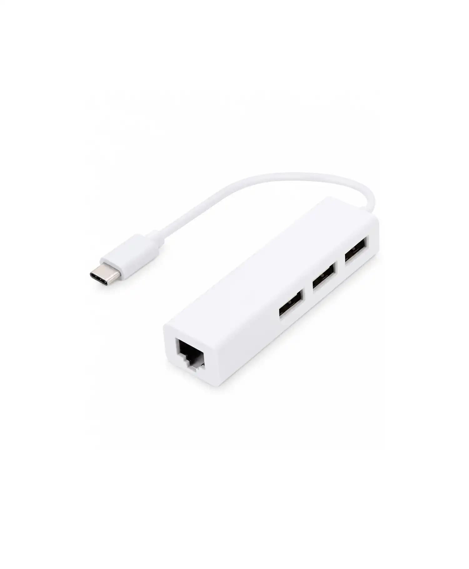 هاب و مبدل 4 پورت Type-C به USB و Lan آیفورتک — تصویر ۳