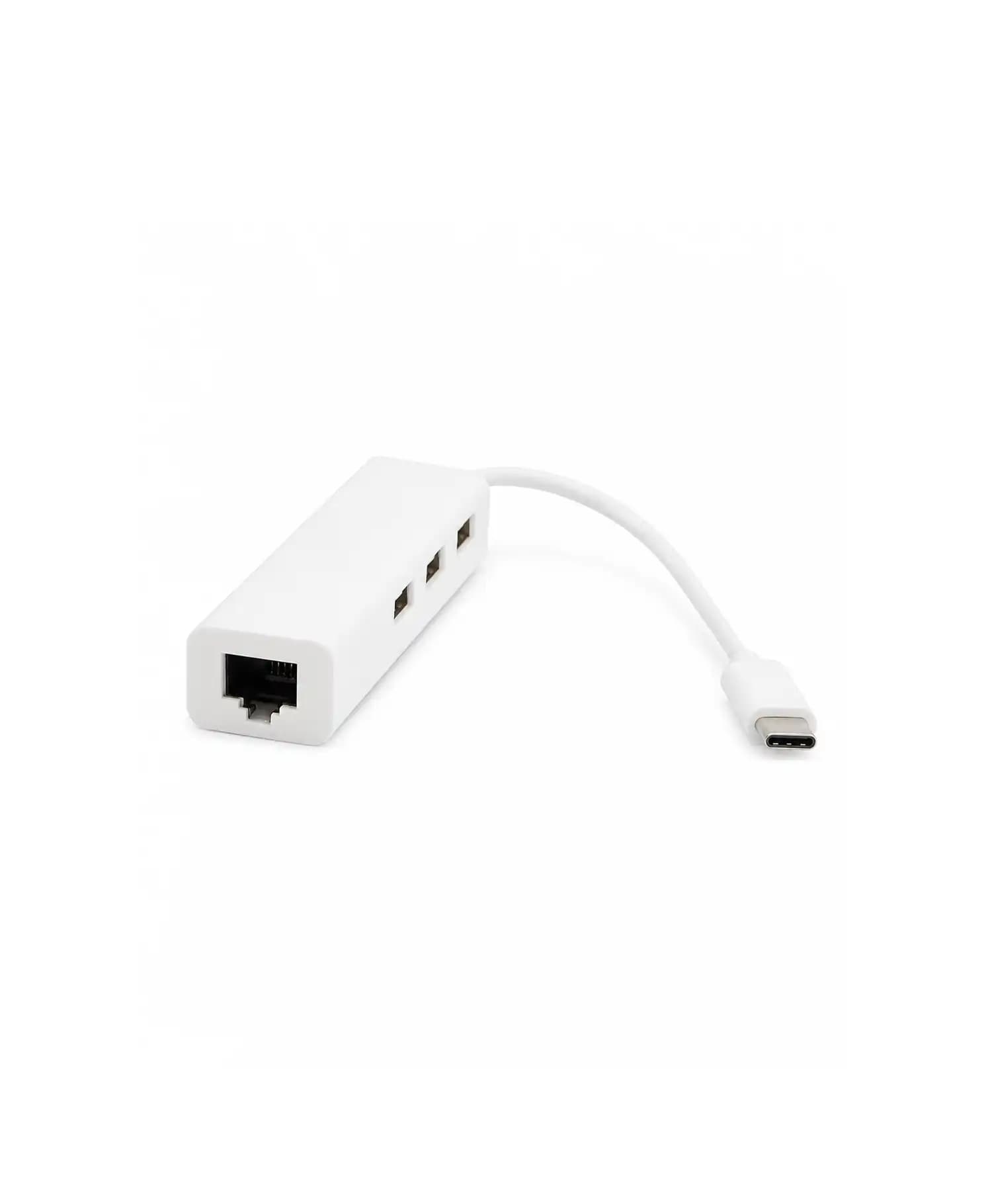 هاب و مبدل 4 پورت Type-C به USB و Lan آیفورتک — تصویر ۲