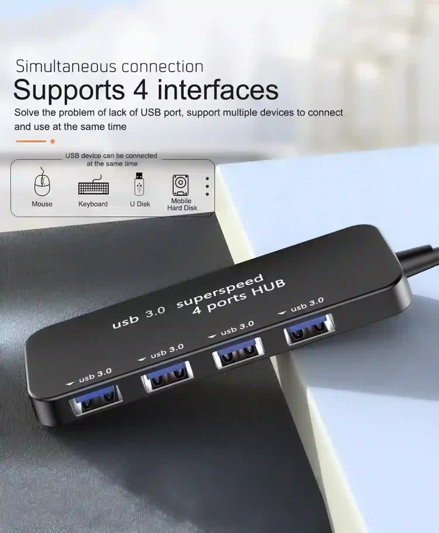 هاب 4 پورت USB 3.0 کینگ دام — تصویر ۲