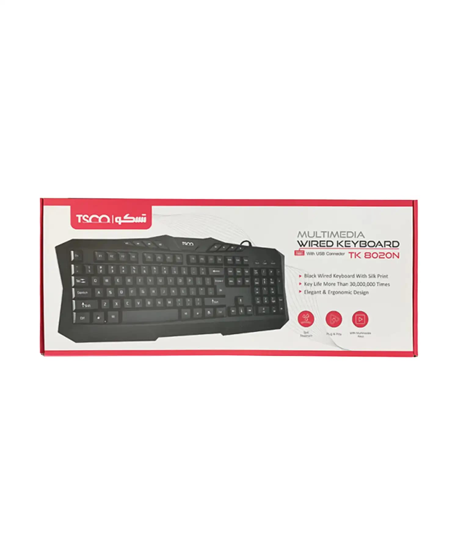 صفحه کلید باسیم تسکو TK8020N — تصویر ۴