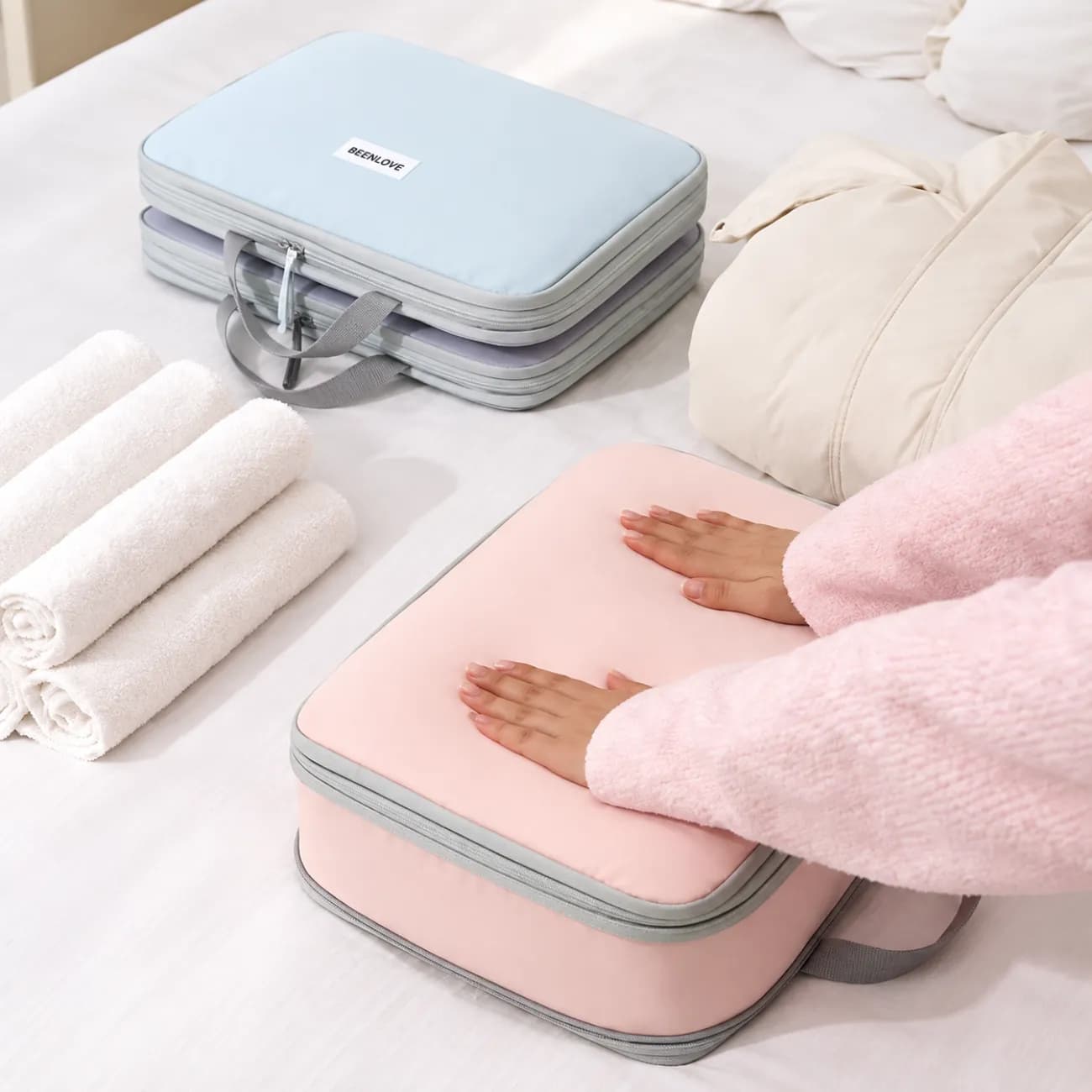 کیف نظم دهنده چمدان بین لاو BEENLOVE مدل RH2505 دو لایه — تصویر ۲