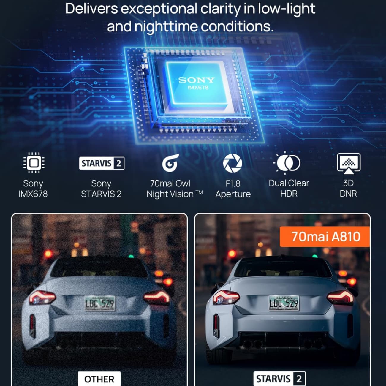 دوربین ثبت وقایع خودرو شیائومی Xiaomi اصل مدل 4K A810 — تصویر ۵
