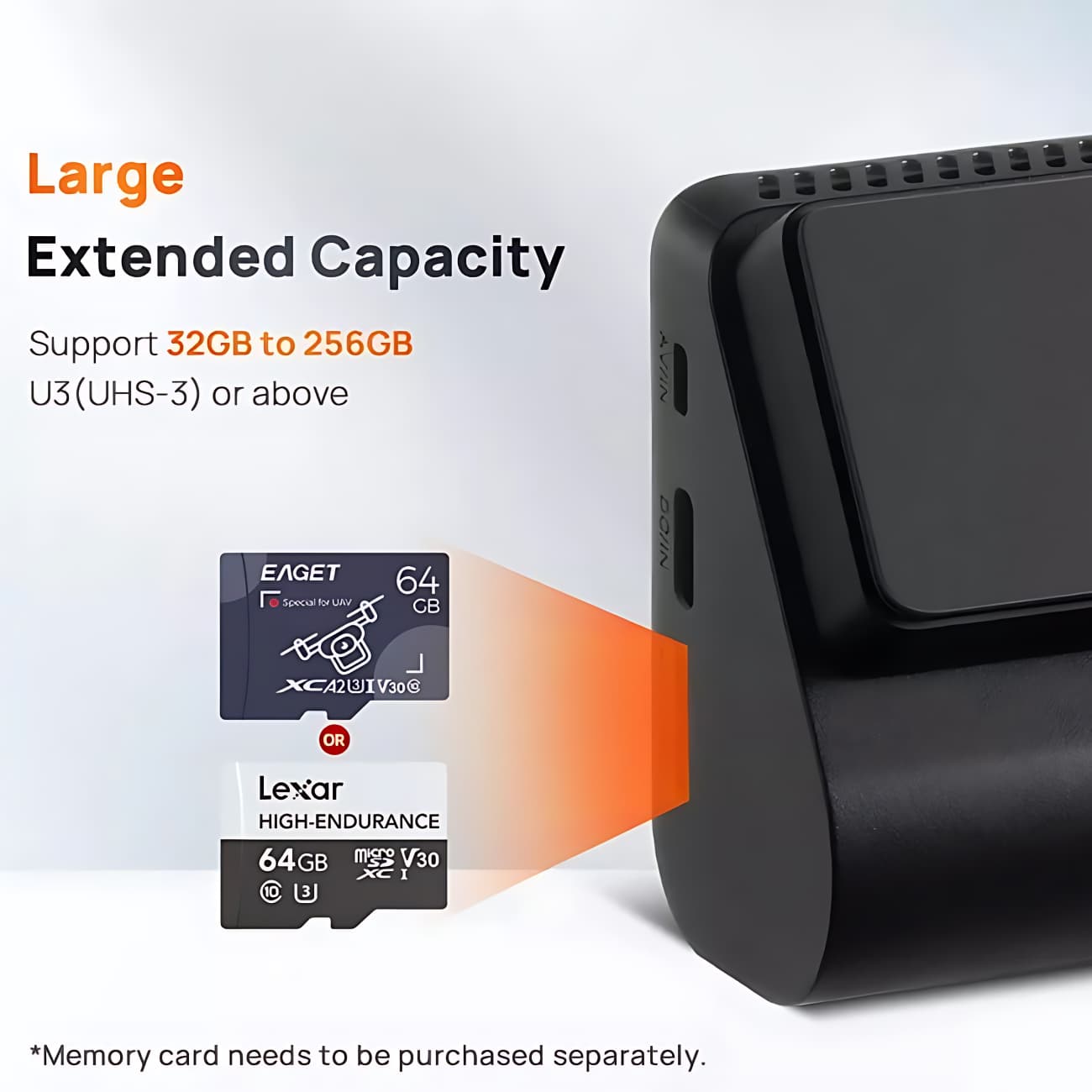 دوربین ثبت وقایع خودرو شیائومی Xiaomi اصل مدل 4K A810 — تصویر ۸