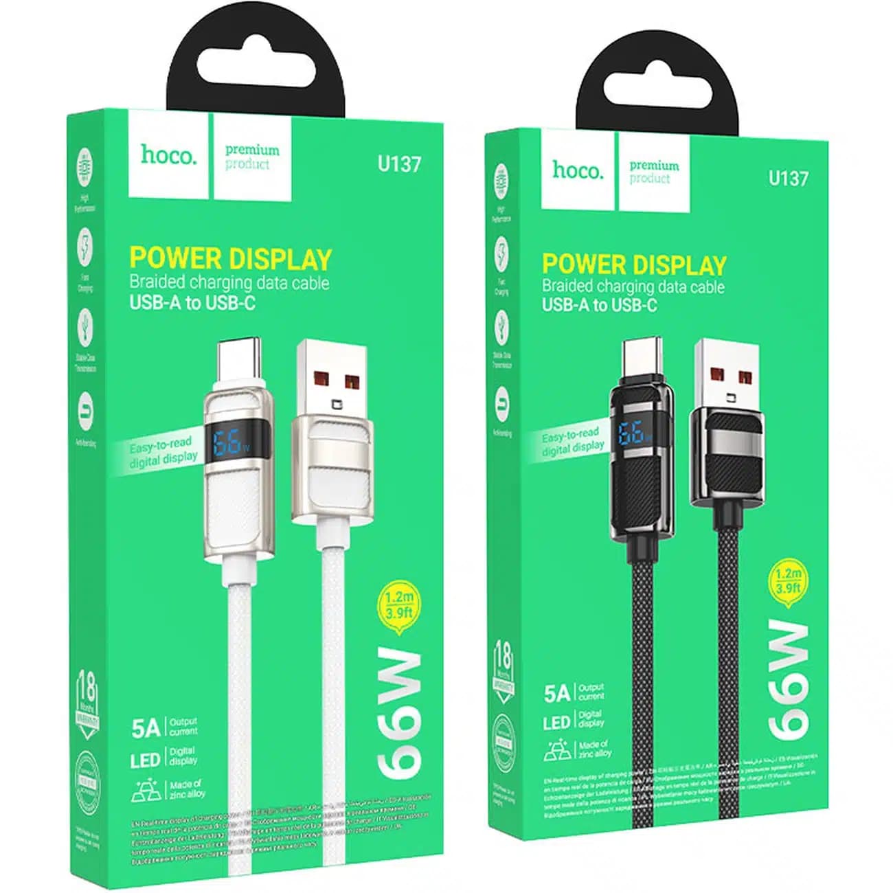 کابل تایپ سی هوکو HOCO مدل U137 طول 1.2 متر 5 آمپر — تصویر ۱۲