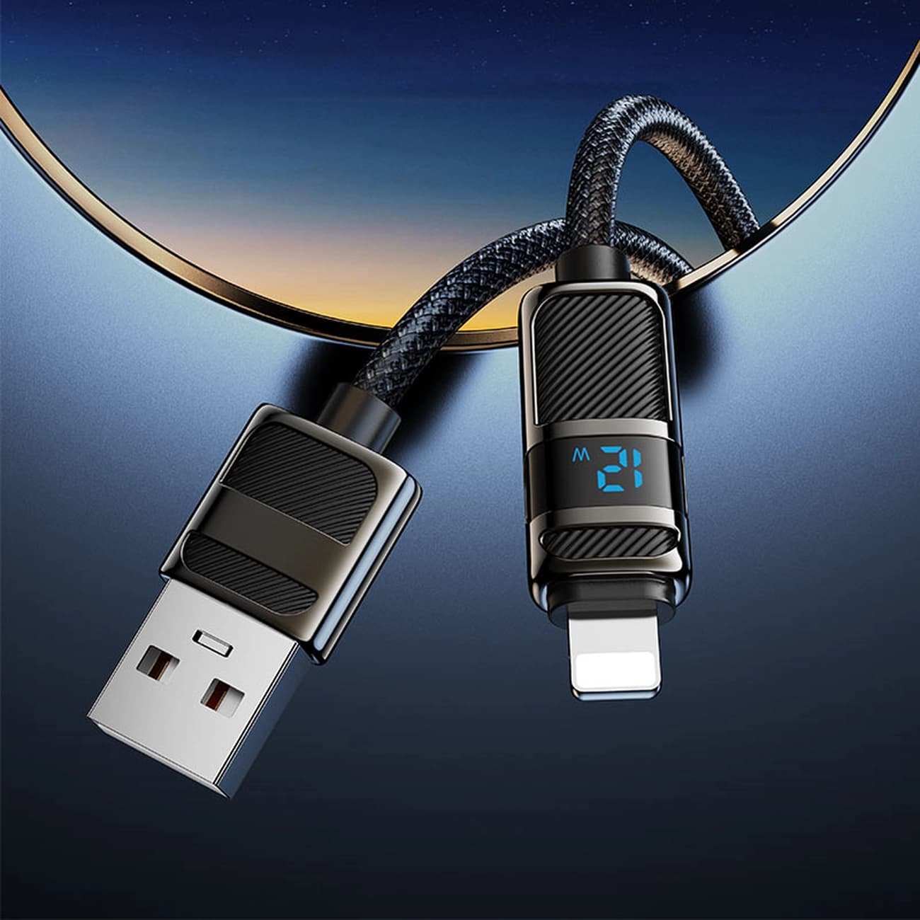 کابل لایتنینگ هوکو HOCO مدل U137 طول 1.2 متر 2.4 آمپر — تصویر ۲