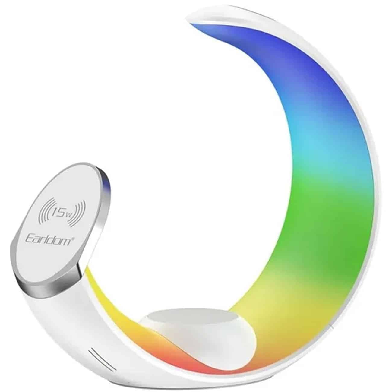 شارژر وایرلس 4 کاره ارلدام Earldom مدل ET-WC55 با توان 15W و نور RGB — تصویر ۷