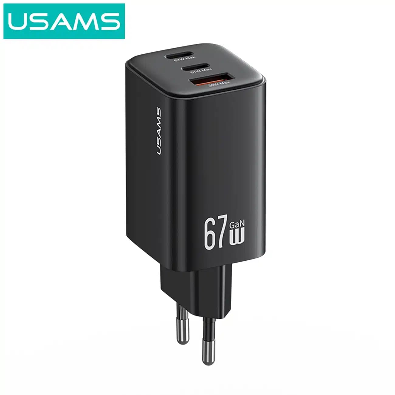 شارژر دیواری 67 وات یوسامز USAMS مدل CC265 سه پورت — تصویر ۹