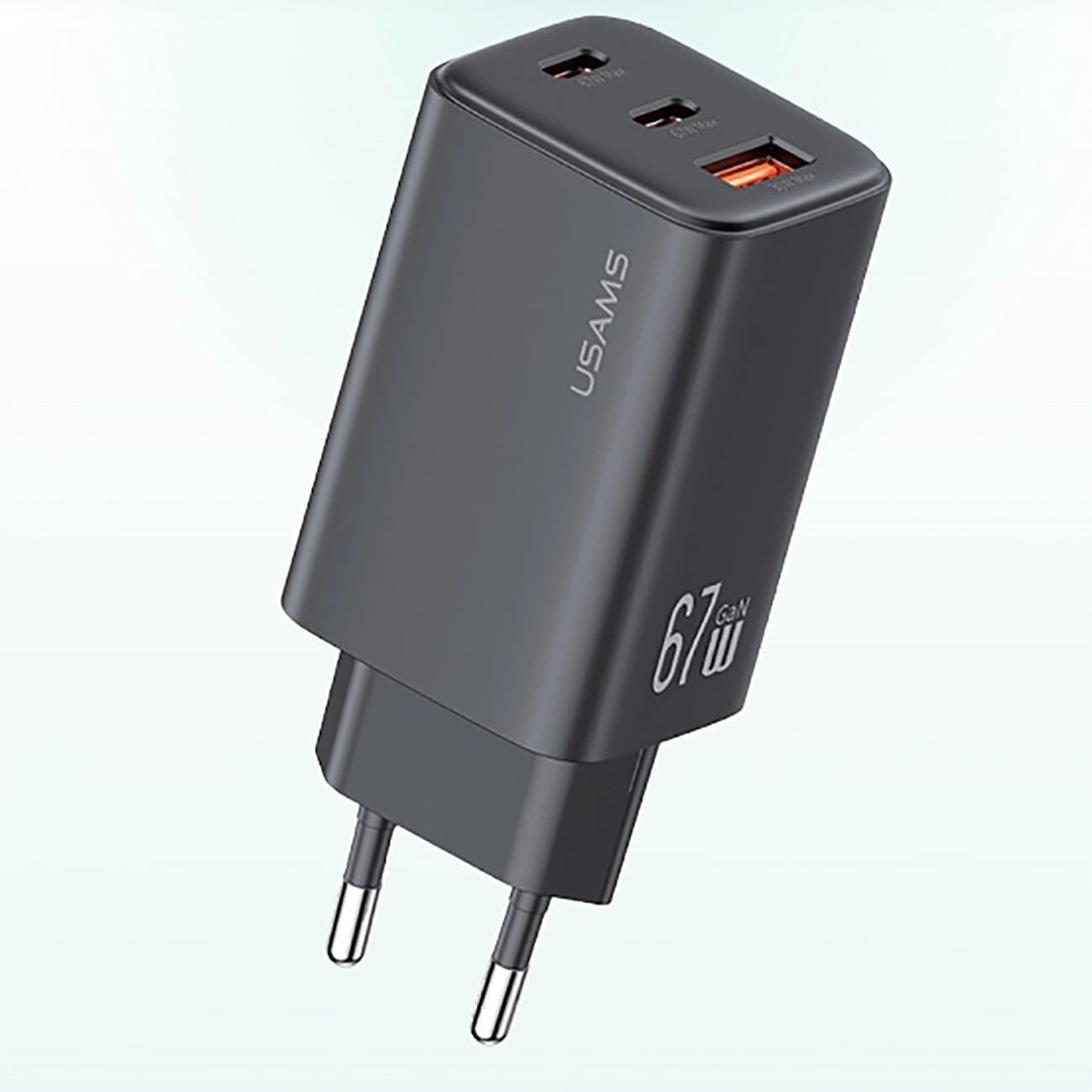 شارژر دیواری 67 وات یوسامز USAMS مدل CC265 سه پورت — تصویر ۷