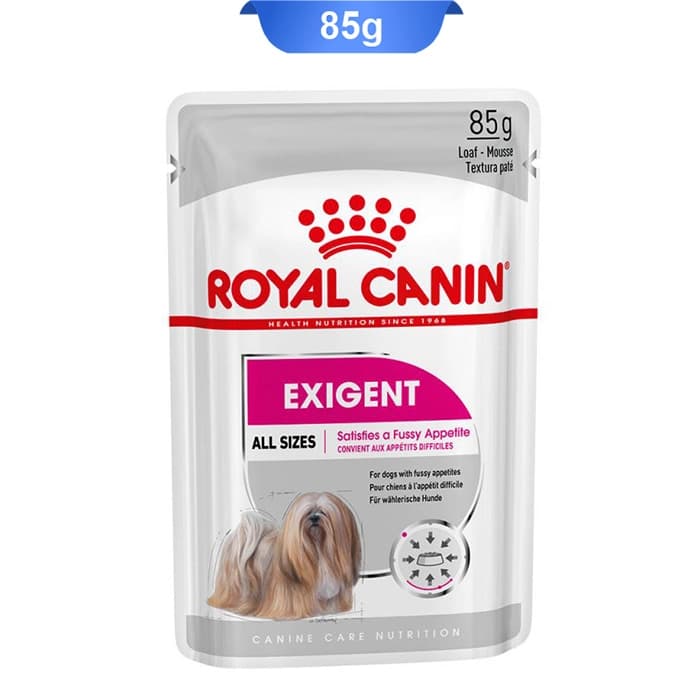 پوچ سگ های بالغ حساس و بد غذا رویال کنین (Exigent) وزن 85 گرم