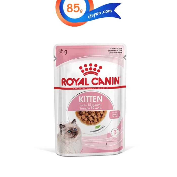 پوچ بچه گربه رویال کنین مدل کیتن طعم مرغ وزن 85 گرم Royal Canin Kitten