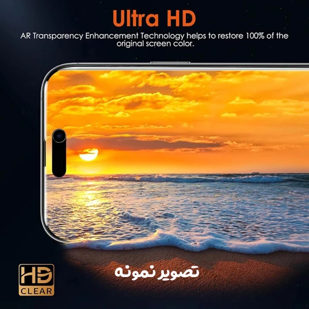 نانو برچسب شفاف صفحه نمایش iPhone 13 Mini — تصویر ۳