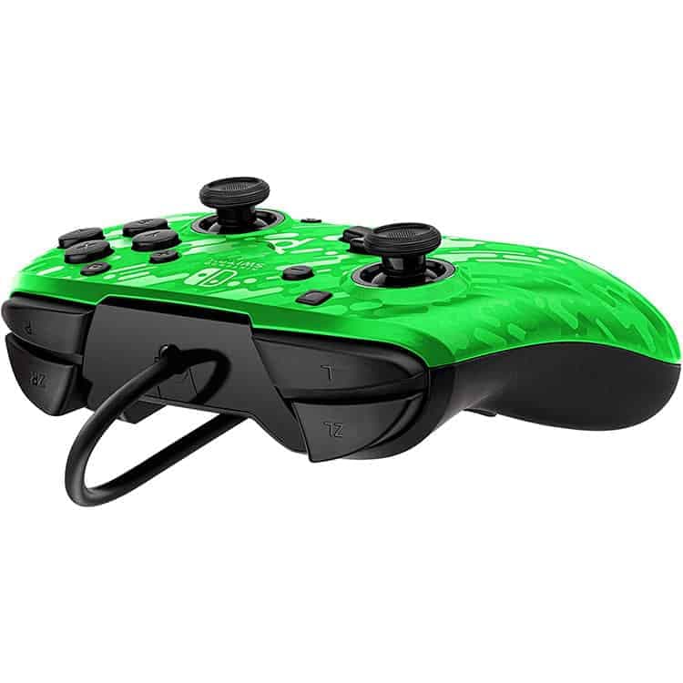 کنترلر با سیم PDP Faceoff Deluxe مخصوص Nintendo Switch – رنگ Green Camo — تصویر ۵