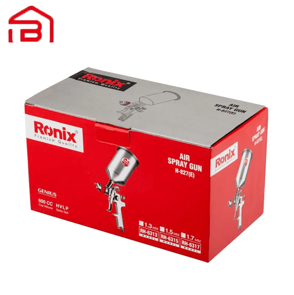 پیستوله بادی حرفه ای H827 نازل 1.5رونیکس مدل RH-6315 — تصویر ۵