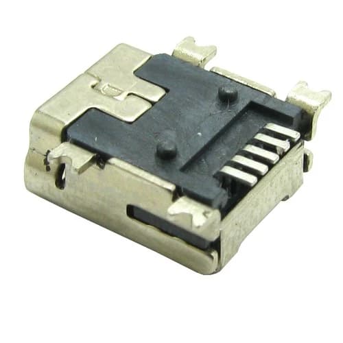 کانکتور مادگی مینی USB مدل B صاف SMD — تصویر ۴